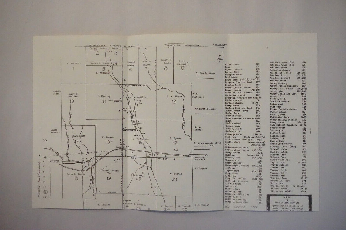 Living in Murphy, Texas (1845-1945) by Bev Zavitz 1984 Signed Softcover