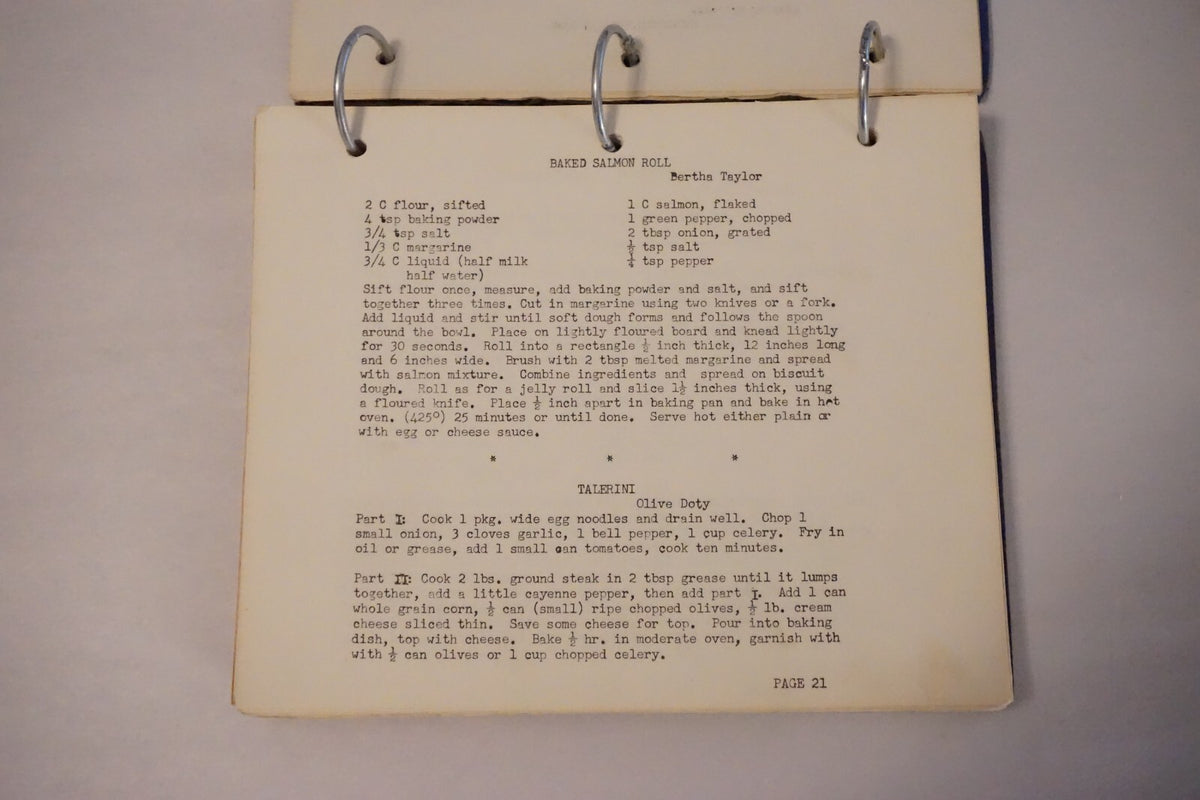 El Paso, Texas Second Ward Relief Society Cookbook 1953 Ringbound