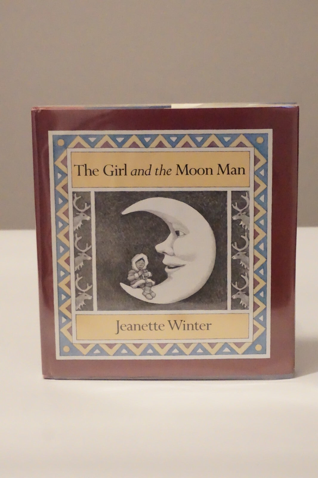 The Girl and The Moon Man by Jeanette Winter 1984 Signed 1st Edition
