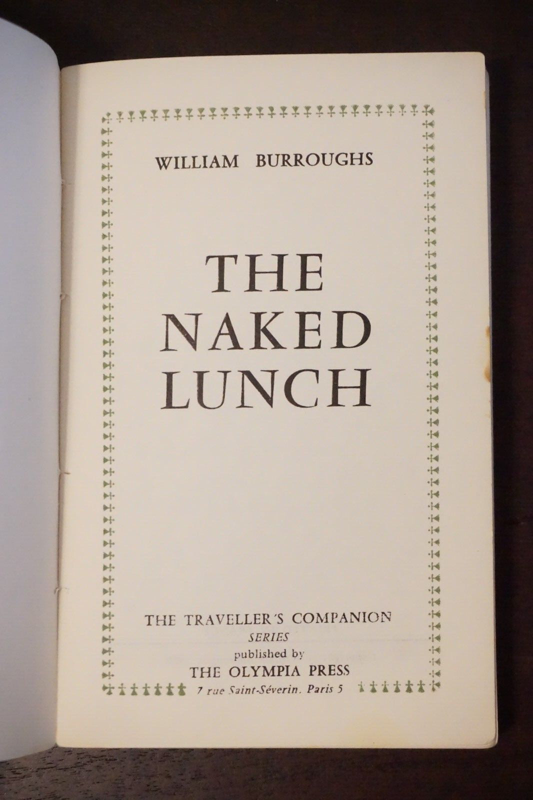 The Naked Lunch by William Burroughs- The Olympia Press 1959 DJ