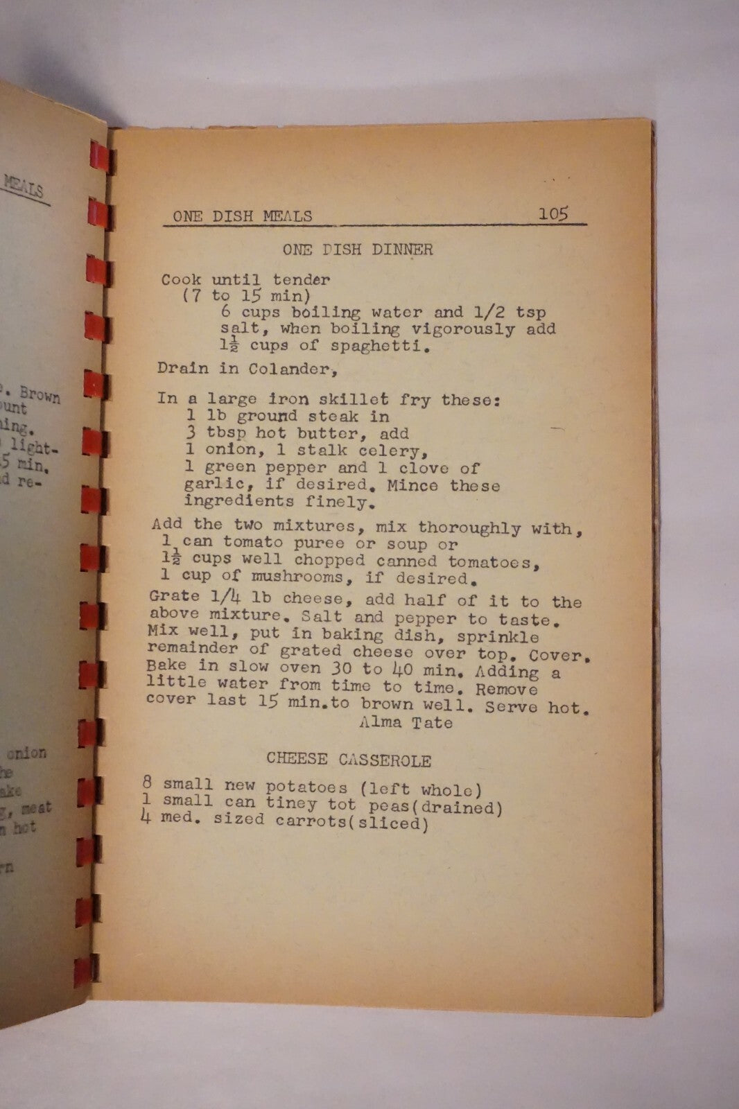 Anton, Texas Study Club Cookbook 1952 Spiralbound