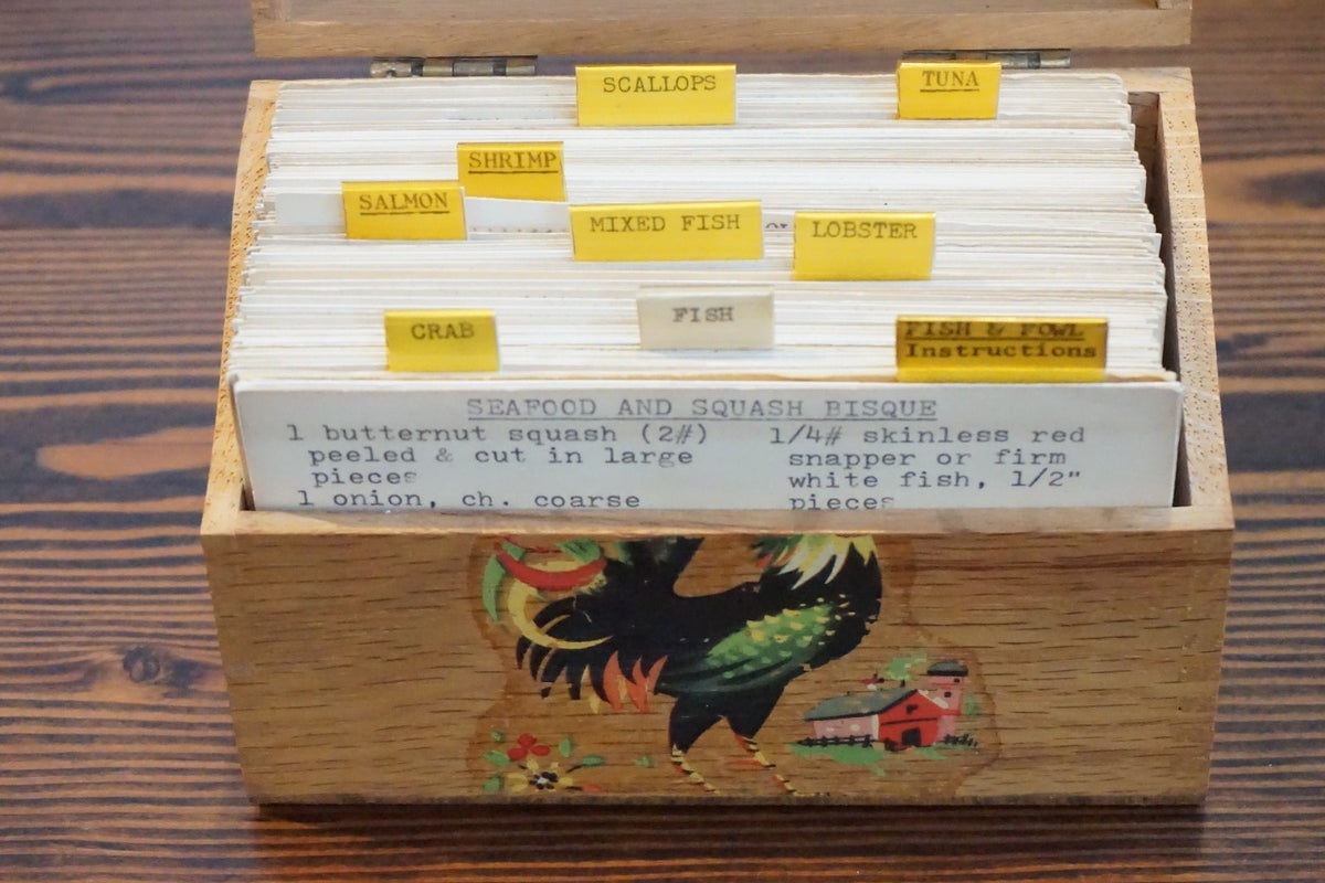 Recipe Collection of Approximately 210 Typed Seafood Recipes