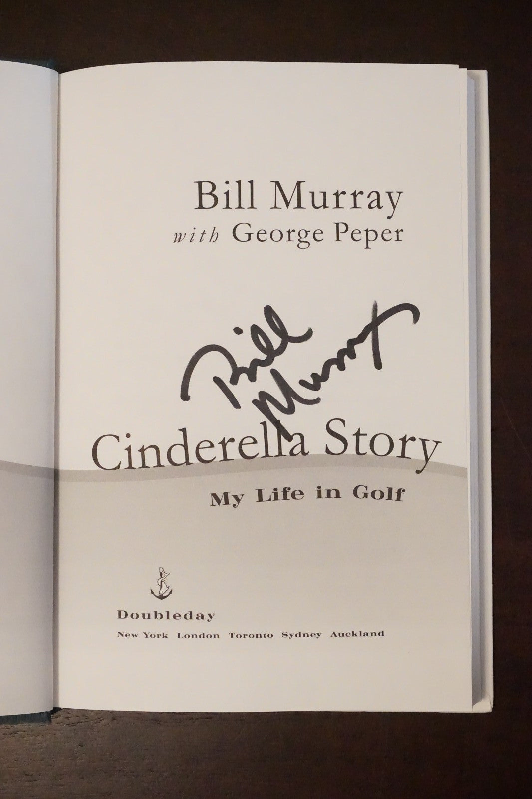 Cinderella Story by Bill Murray 1999 Signed 1st Edition HC DJ