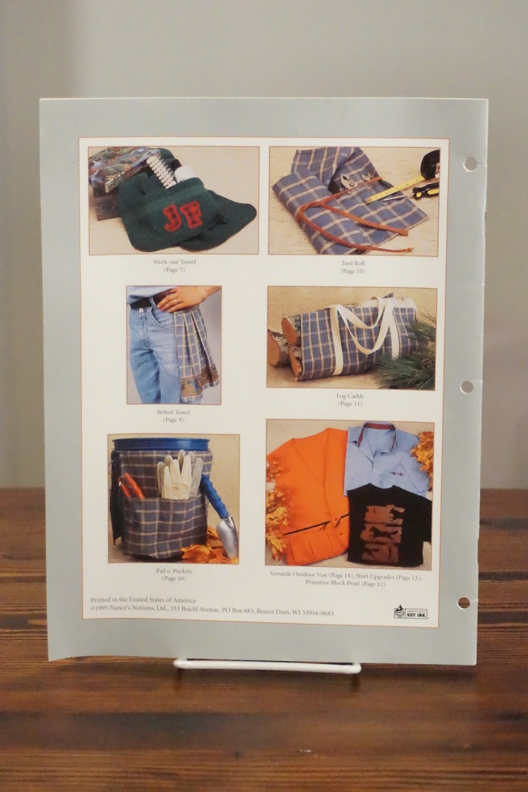 Sewing with Nancy Gifts for Guys Nancy Zieman 1995 Booklet Eleven Gift Ideas for Men