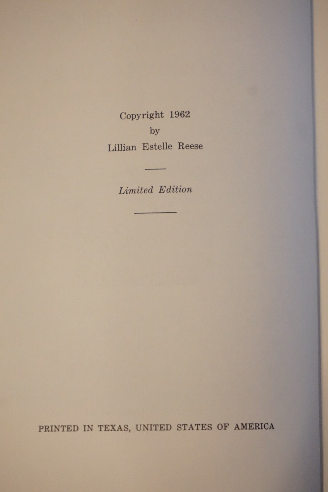Flaming Feuds of Colorado County, Texas by John Walter Reese 1962 Hardcover