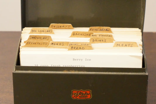 Collection of Approximately 180 Vintage Clipped, Typed, and Handwritten Recipes