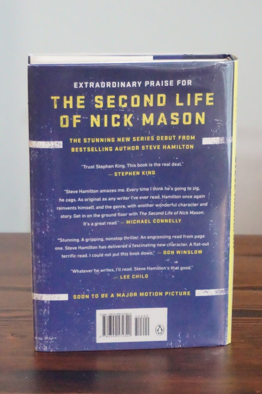 The Second Life of Nick Mason Steve Hamilton Signed Dated Putnam 2016 1st