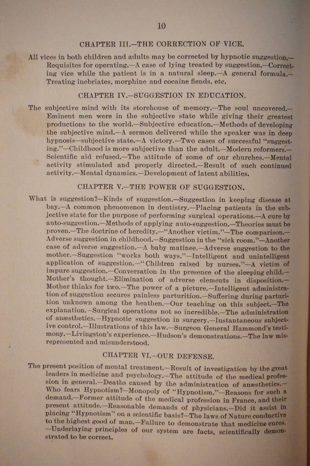 Psycho-Therapy or Hypnotic Suggestion by Jay Ross De Mude 1899 Hardcover