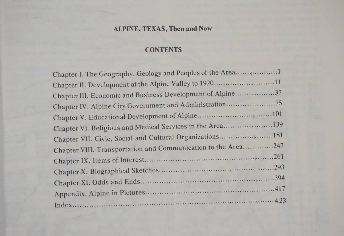 Alpine, Texas: Then and Now by Dr. Clifford B. Casey 1981 Signed Limited Edition