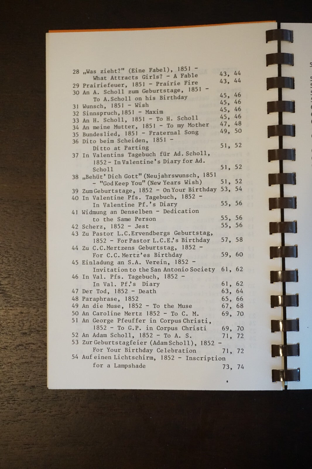 Verses and Songs of Texas by F. Hermann Seele 1984 Spiralbound