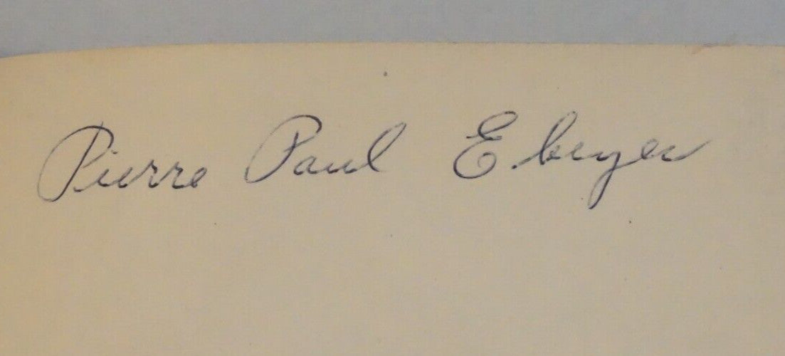 Paramours of the Creoles of Old New Orleans by Pierre Paul Ebeyer 1945 Signed