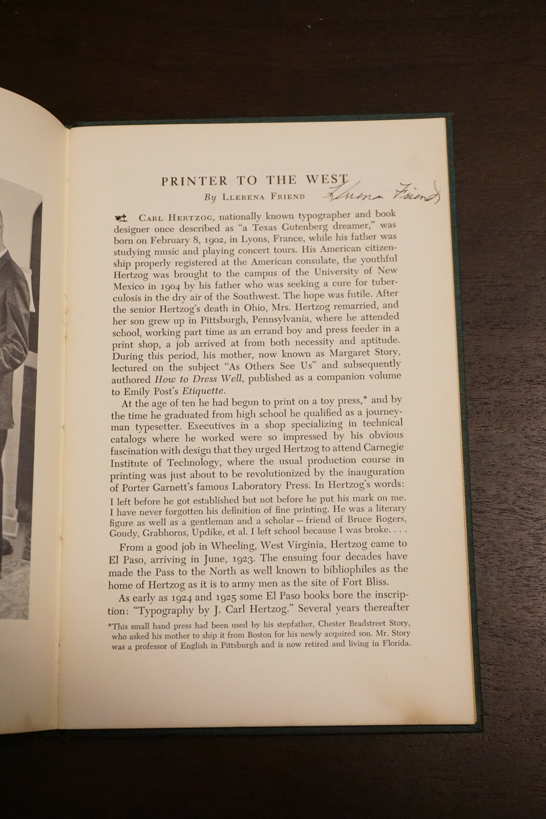 Rare Copy of Texas and the West Catalogue 19 Carl Hertzog Bibliography