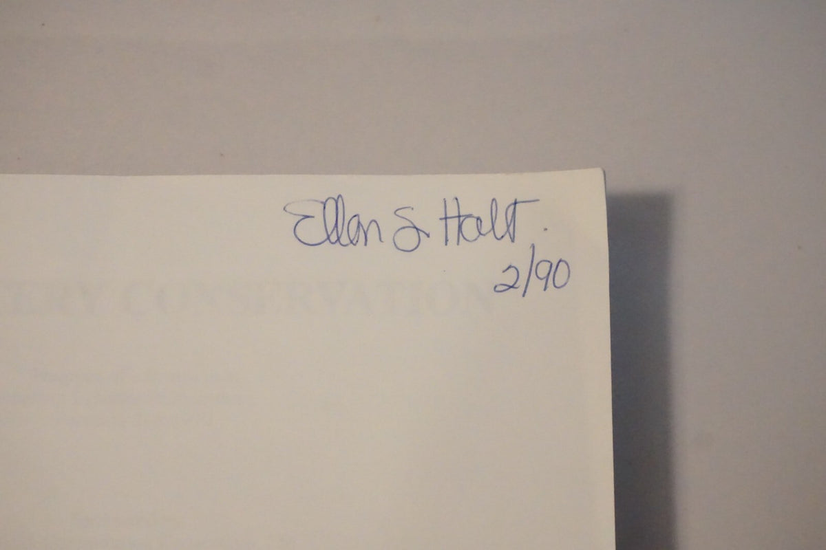 Upholstery Conservation by Marc A. Williams 1990 Softcover