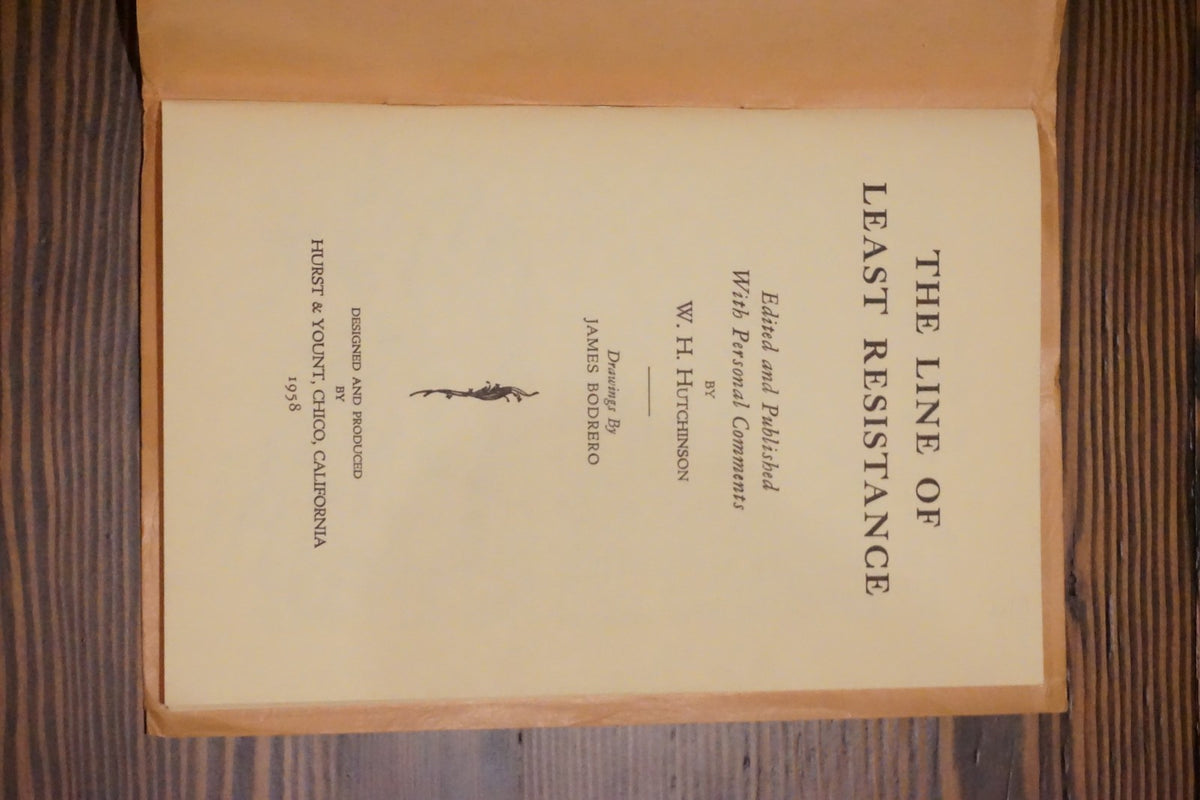 The Line of Least Resistance by Eugene Manlove Rhodes Limited Edition Signed