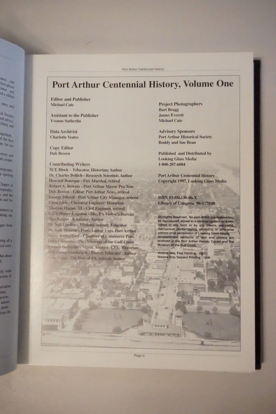 Port Arthur, Texas Centennial History Volumes 1 & 2