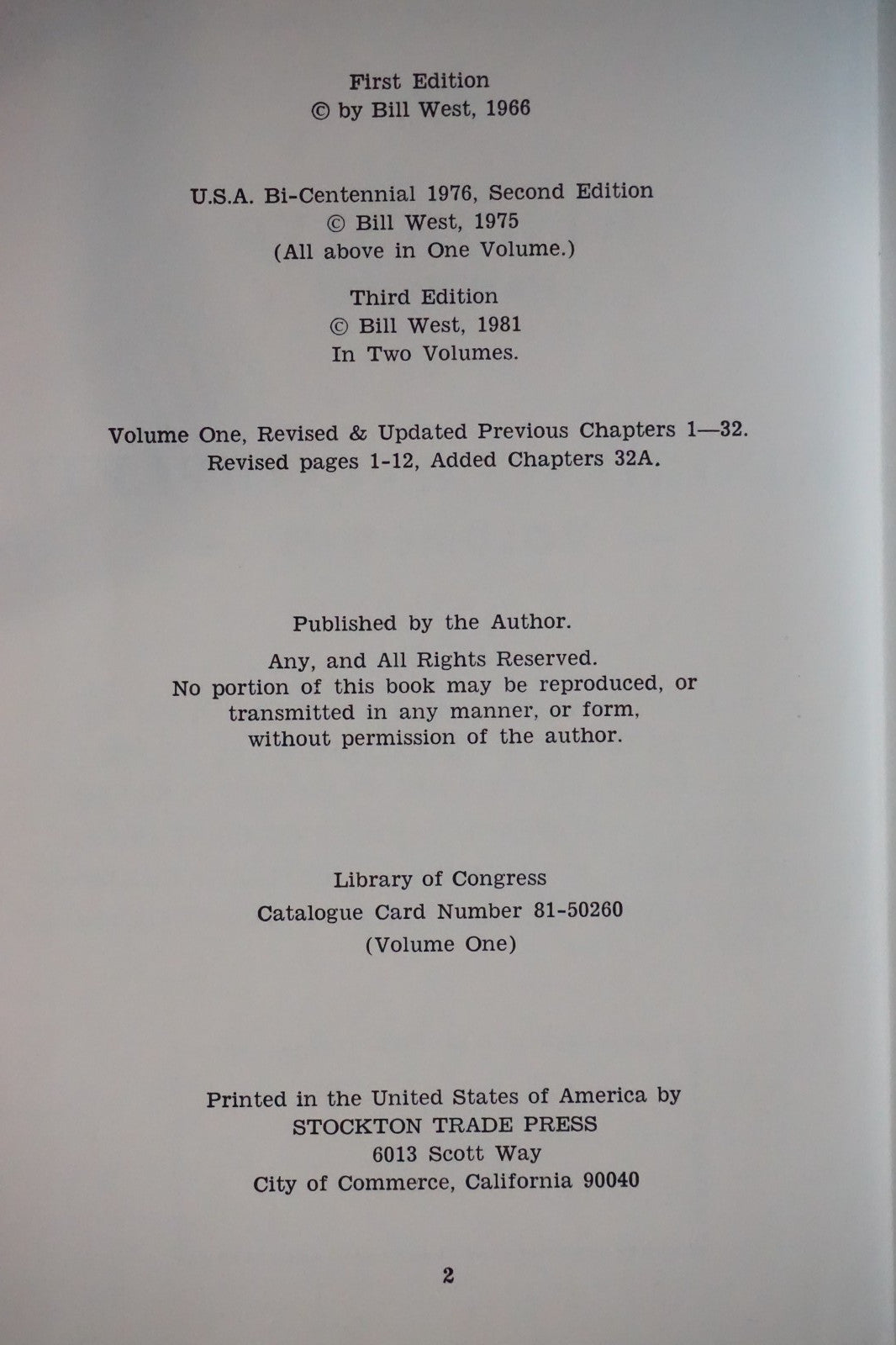 Winchester Handbook Volume One by Bill West 1981 HC