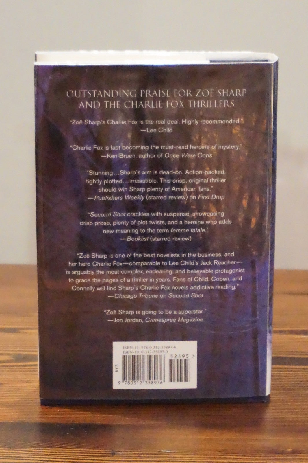 Third Strike by Zoë Sharp 2008 Signed First Edition Hardcover Charlie Fox