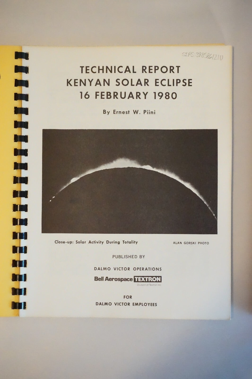 Set of Three Eclipse Books by Ernest W. Piini