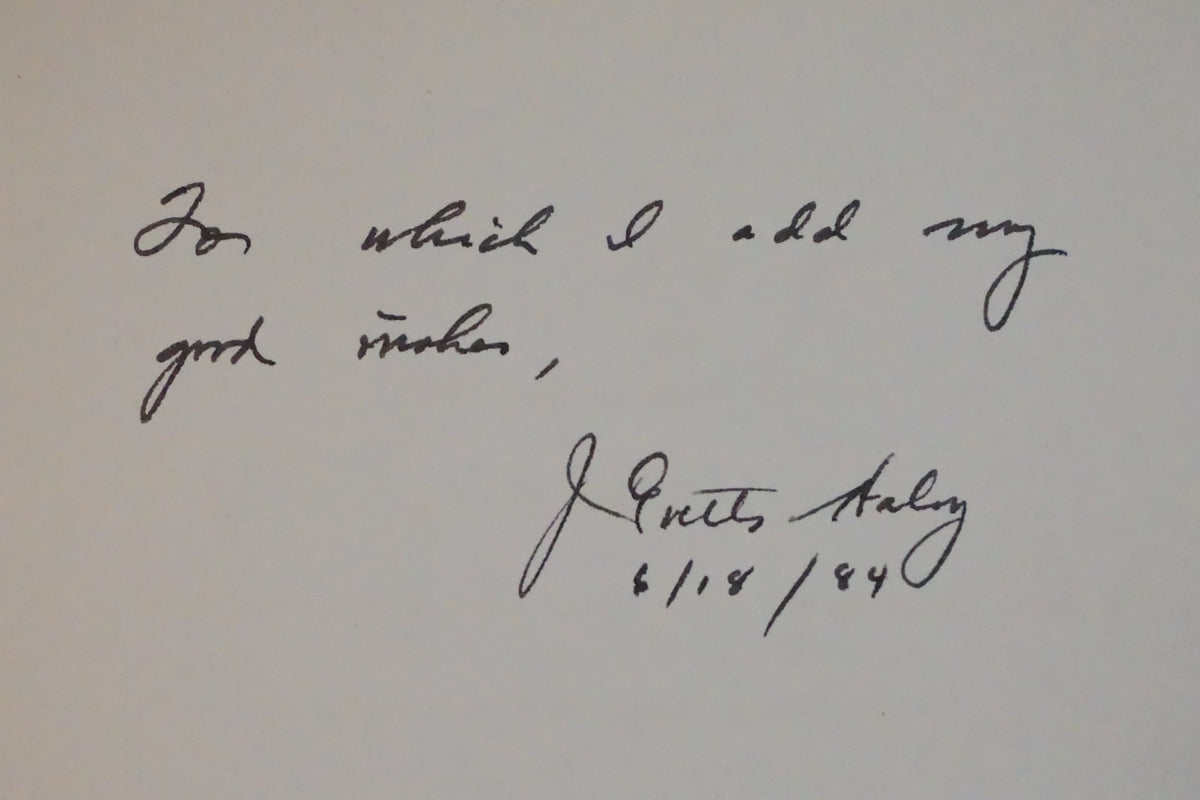 Frank Reaugh: Man and Artist by J. Evetts Haley 1960 Signed Hardcover