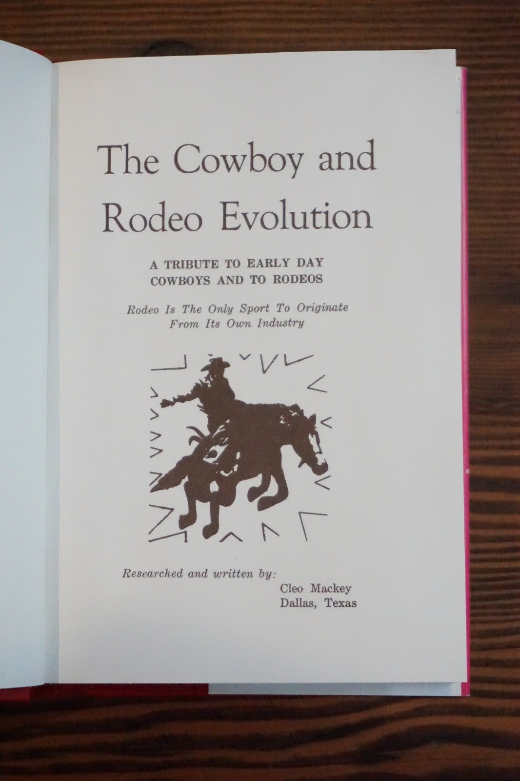 Cowboy and Rodeo Evolution: One of Three by Cleo Mackey
