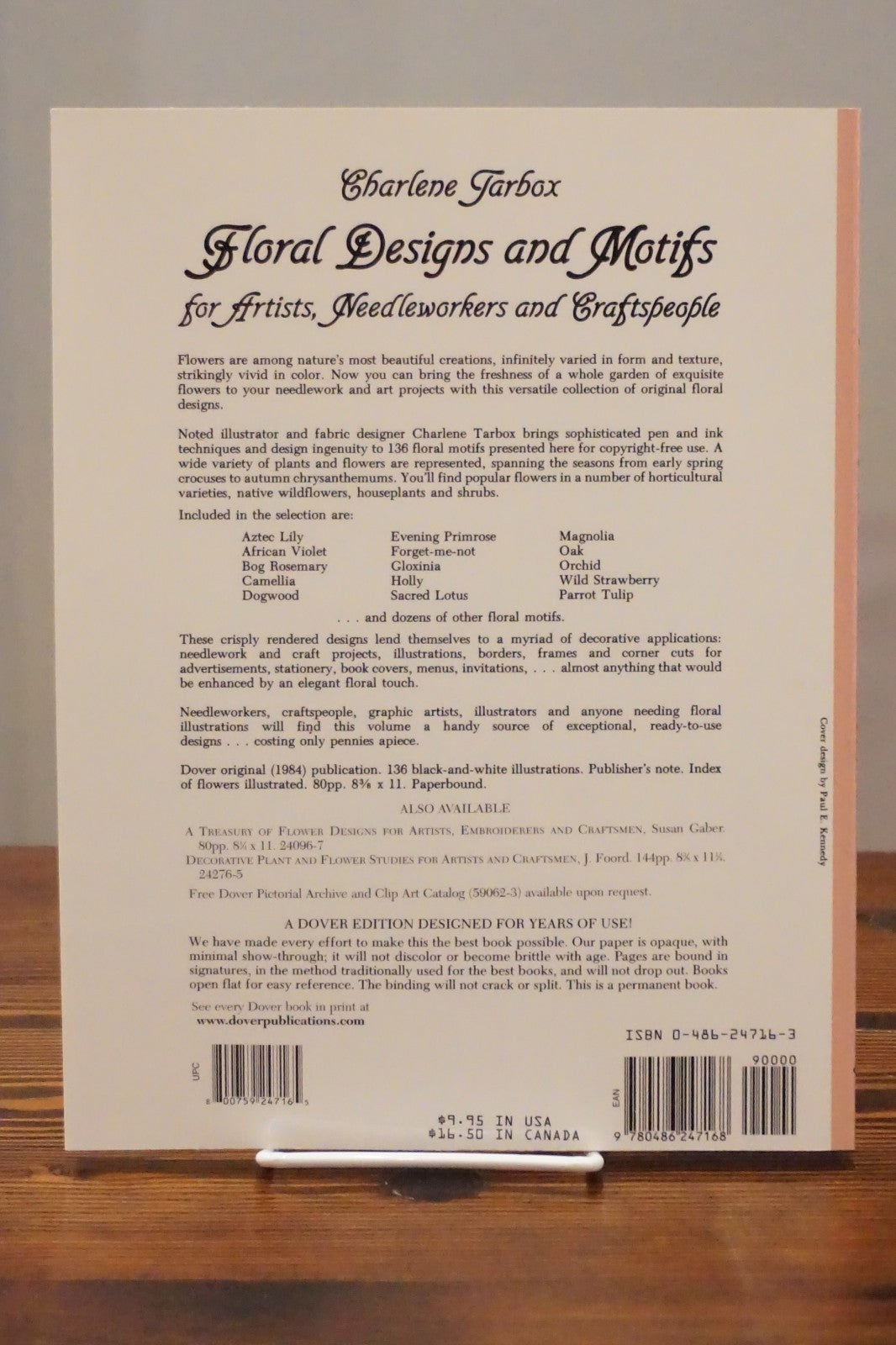 Floral Designs and Motifs for Artists Needleworkers and Craftspeople Charlene Tarbox Dover