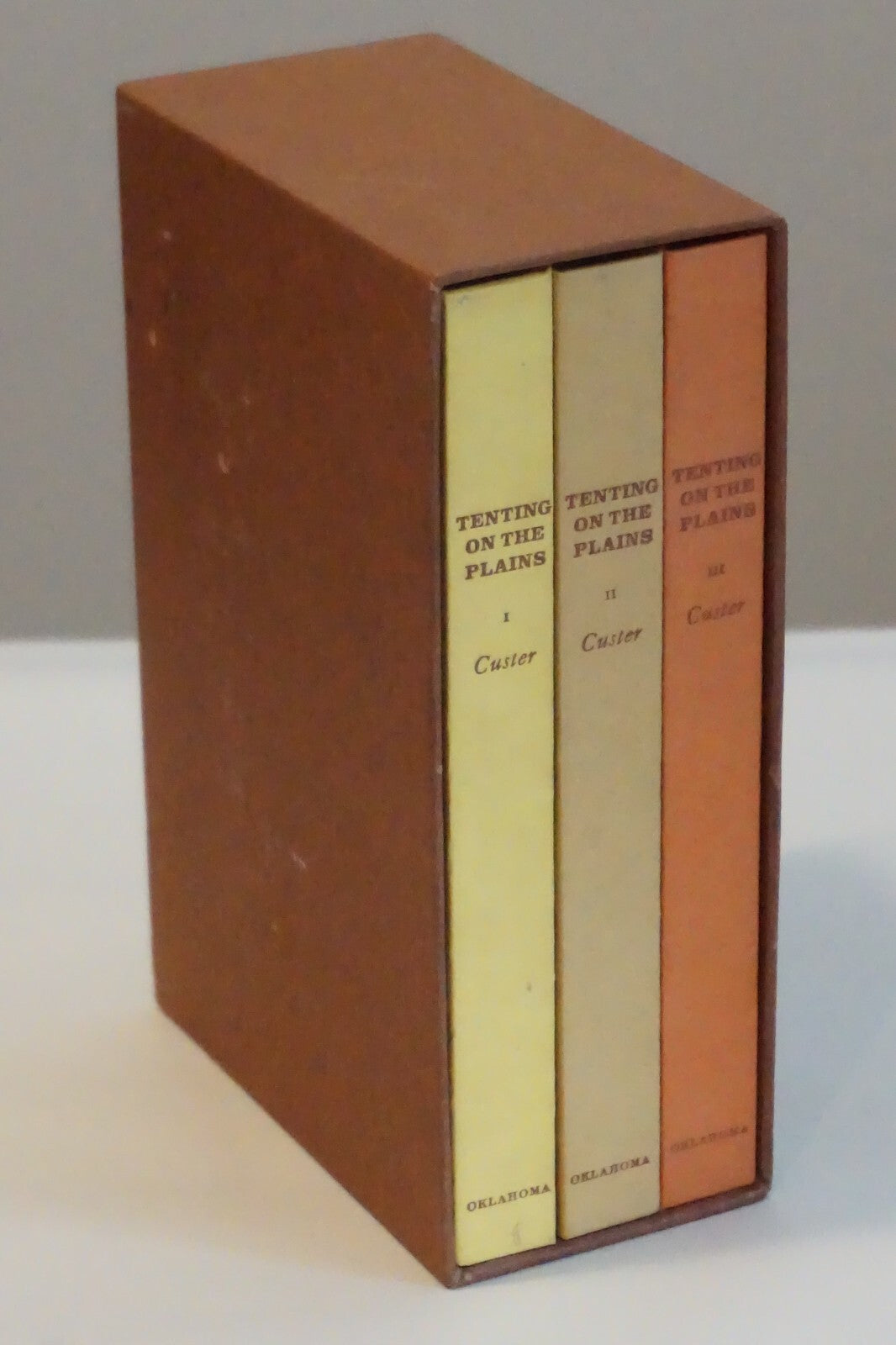 Tenting on The Plains By Elizabeth Bacon Custer  1971 Three Volumes HC