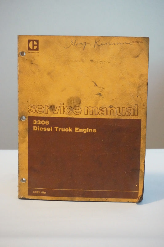 Caterpillar 3306 Diesel Truck Engine Service Manual