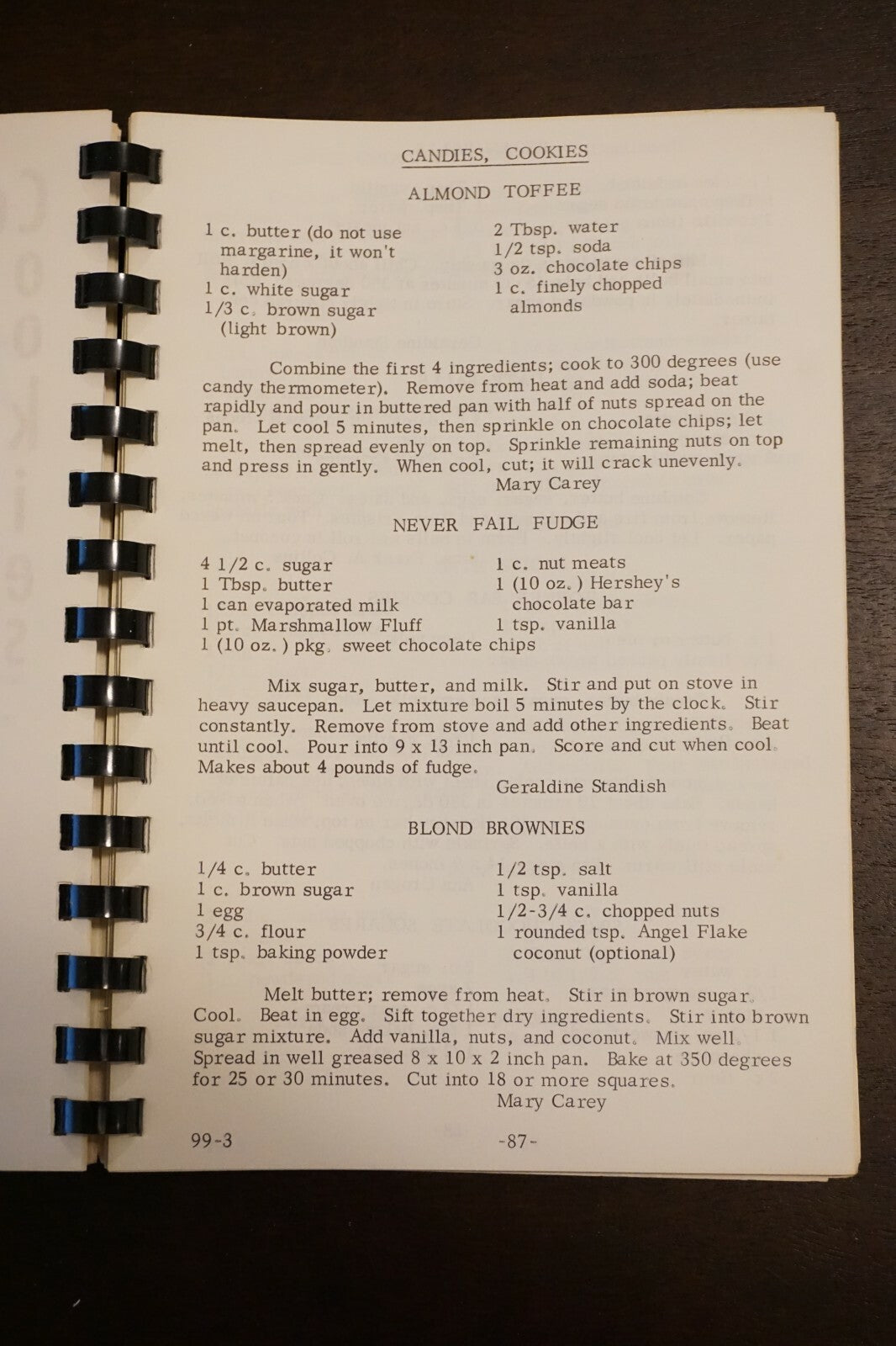 Our Daily Bread Cookbook by Sisters Servants of Mary Child Kansas City, Kansas