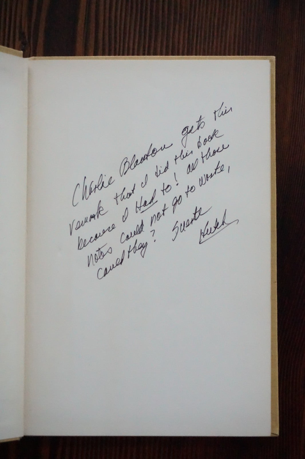 A Bar Cross Liar by W.H. Hutchinson 1959 Signed HC DJ
