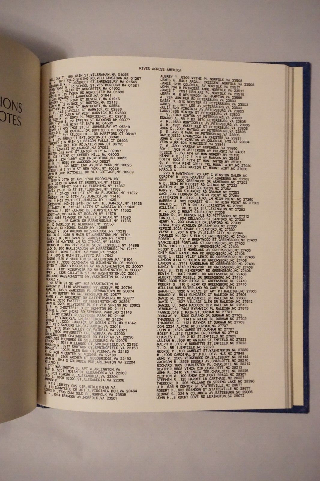 Rives Across America 1989 Genealogy Hardcover