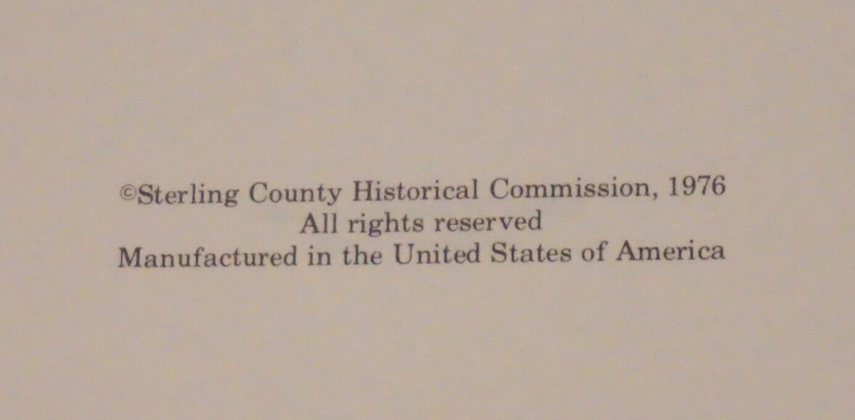 Milling Around Sterling County, Texas 1976 Hardcover