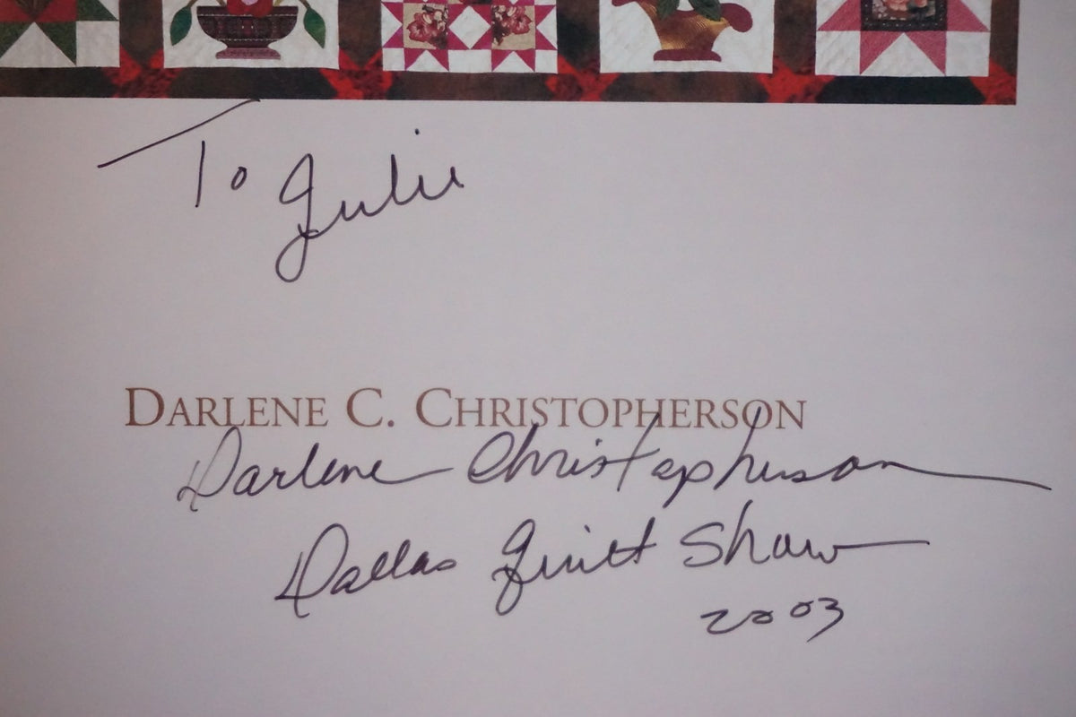 A Perfect Union of Patchwork and Applique Christopherson Signed CT 2003