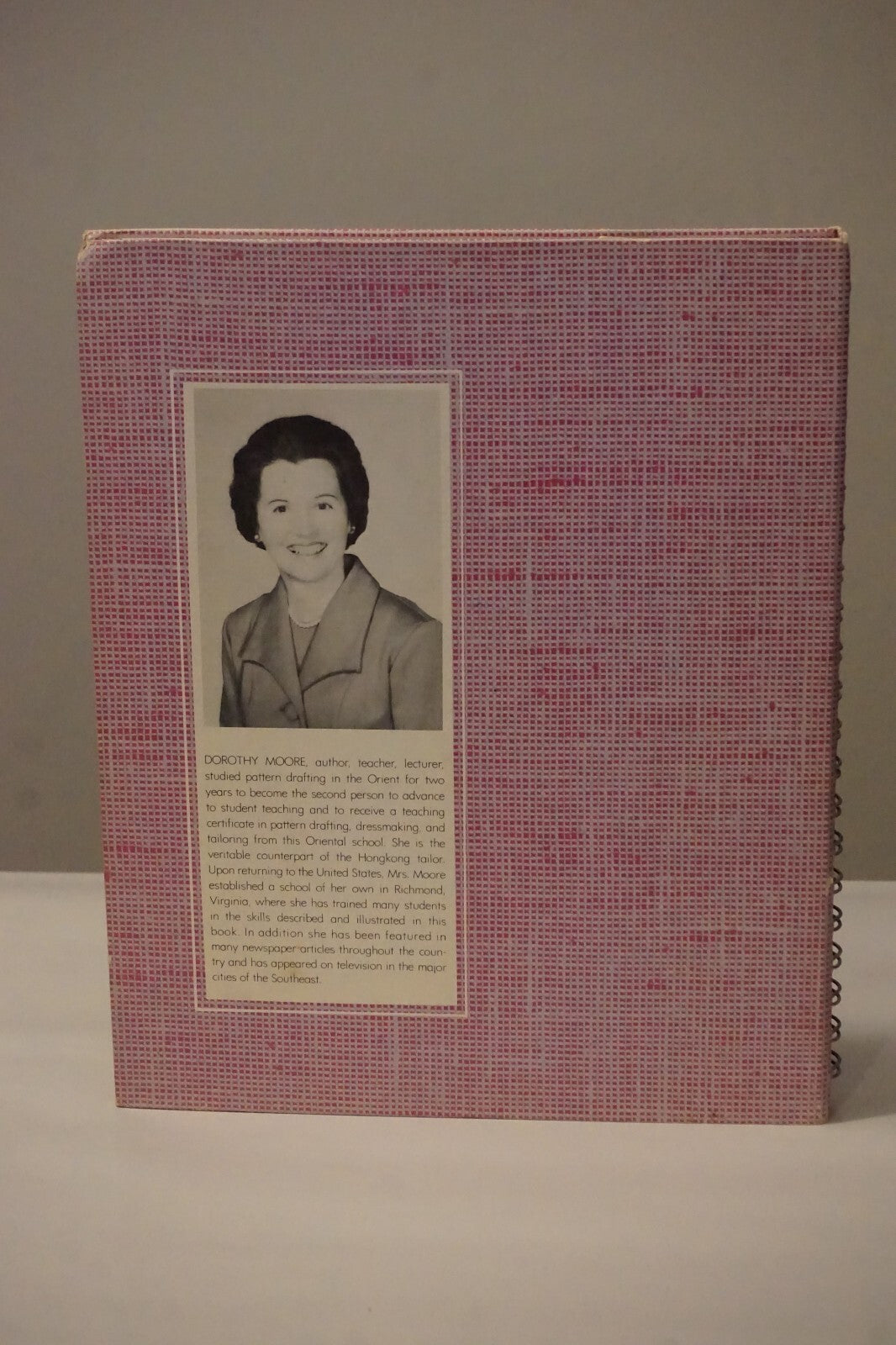 SIGNED Dorothy Moore's Pattern Drafting and Dressmaking with 2 Cardboard Rulers