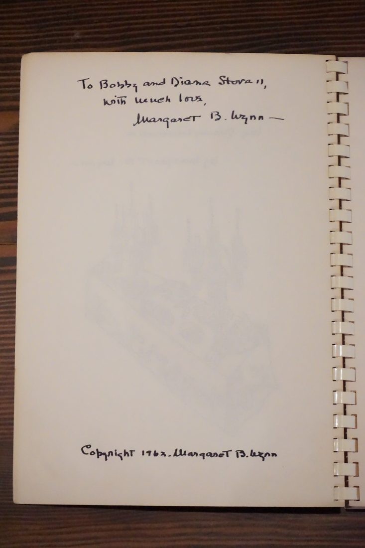 My Dining Generation by Margaret B. Wynn 1962 Cookbook SIGNED Handwritten