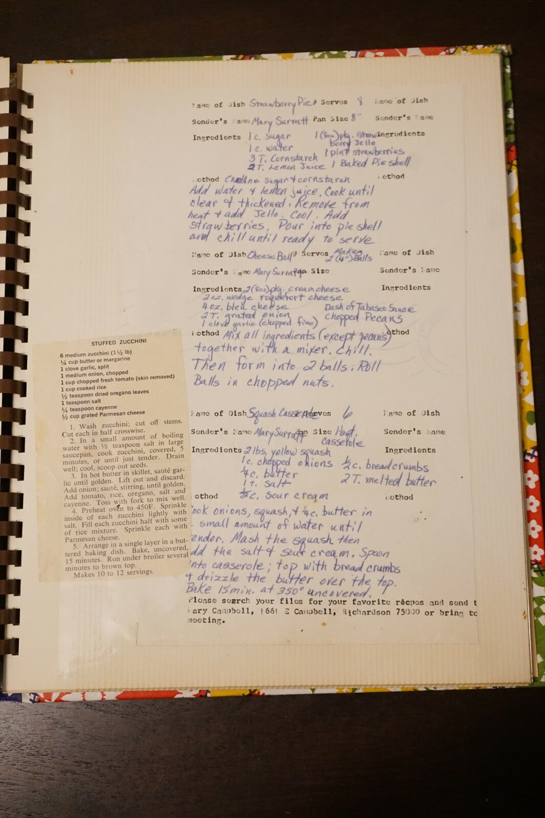 Collection of Approximately 75 Vintage Clipped Recipes