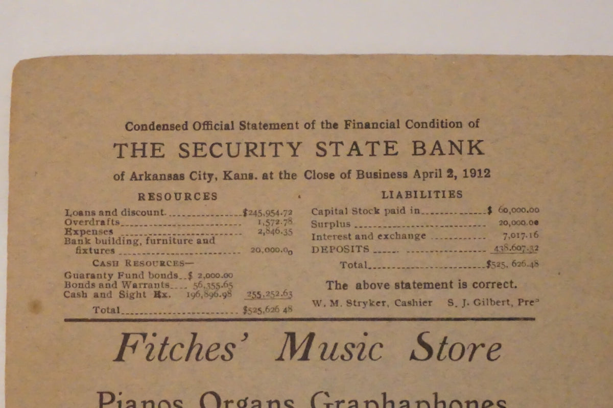 Very Rare Arkansas City, Kansas Cookbook (Early 1900's)