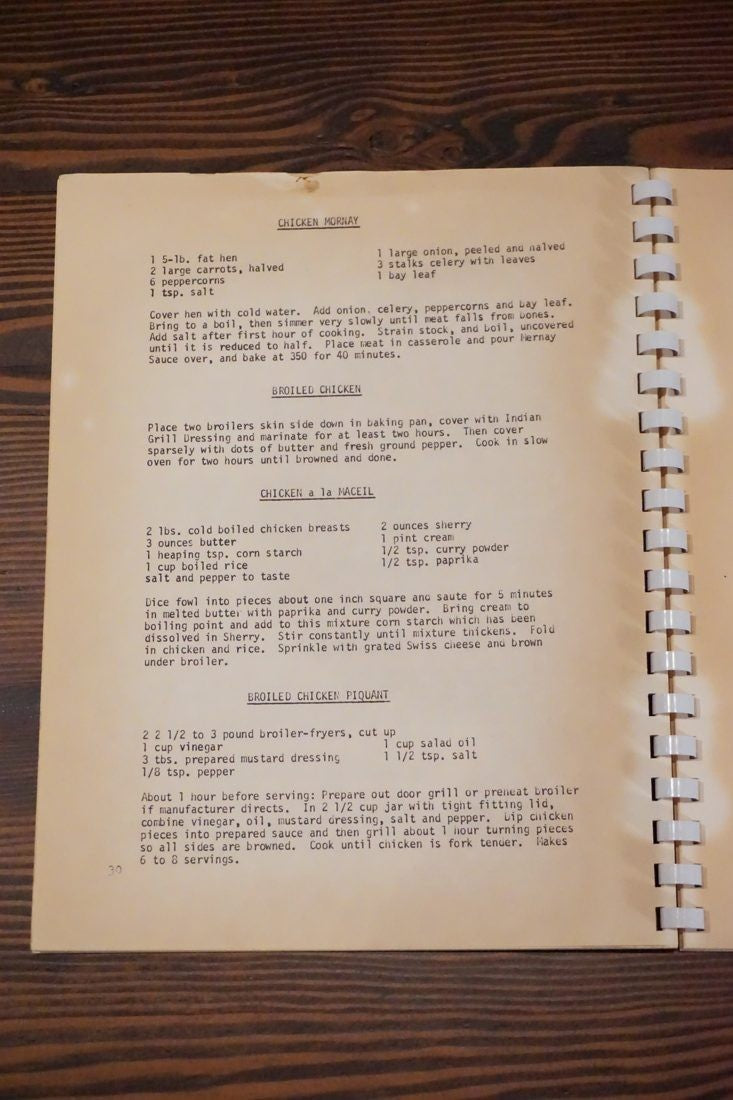 From Kelly's Kitchen by Margaret K Erwin 1971 Cookbook Comb Bound Recipes