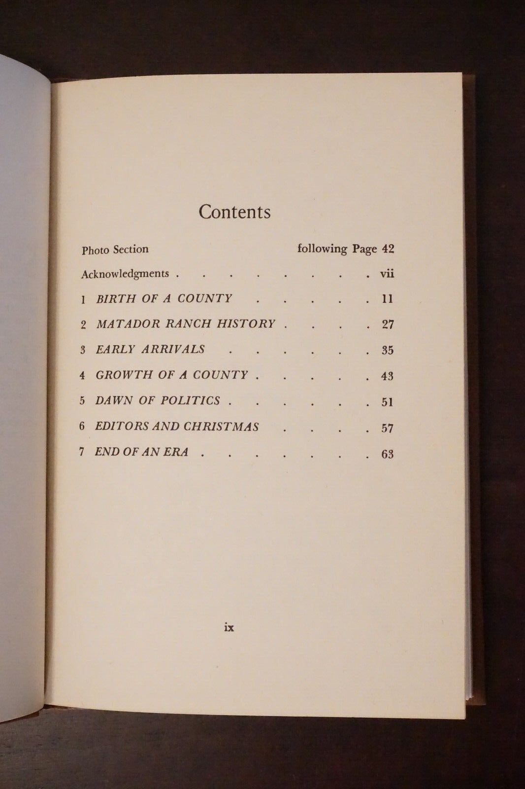 The Early History of Motley County, Texas by Harry H. Campbell 1958 HC DJ