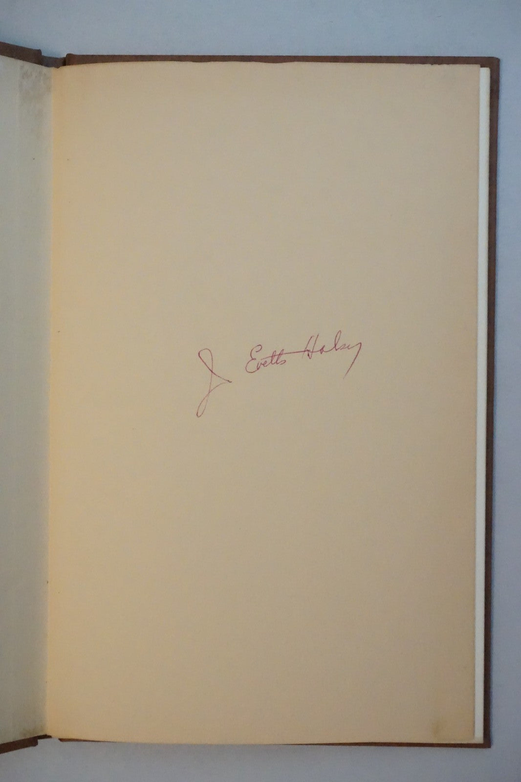 Men of Fiber by J. Evetts Haley 1967 Signed by Haley and Hertzog Hardcover