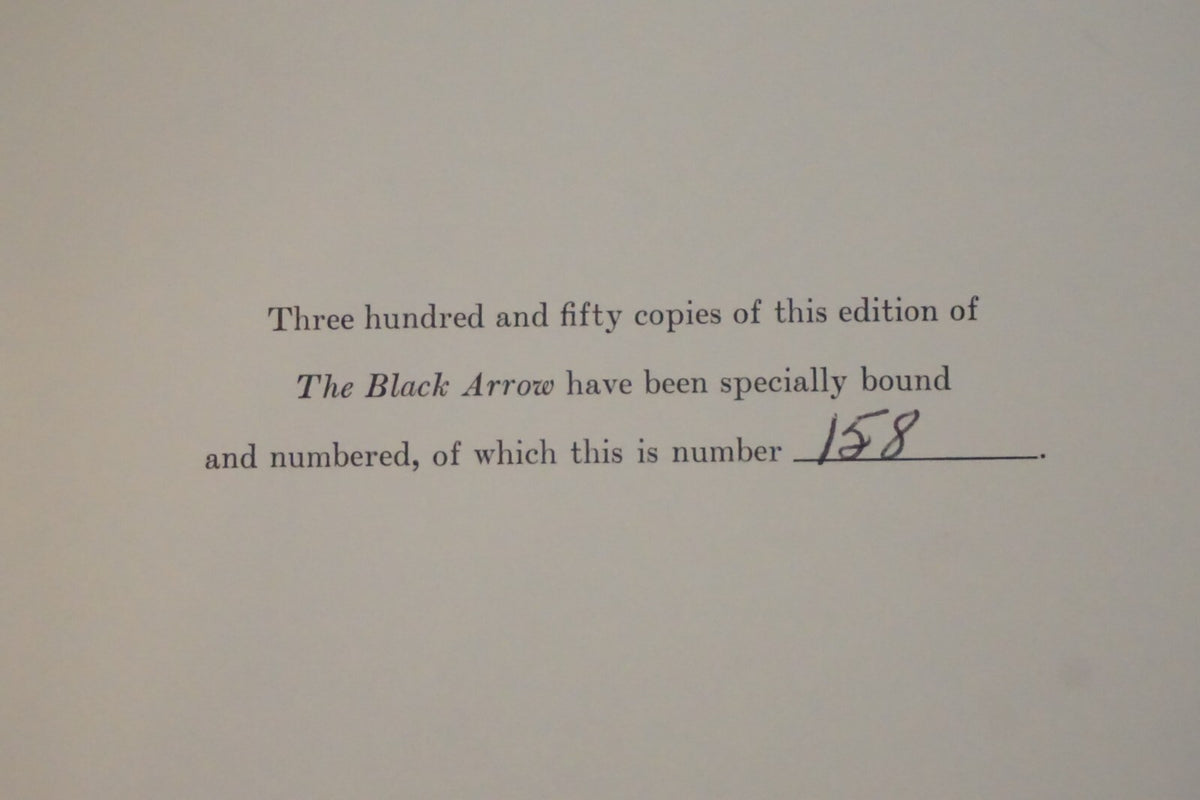 The Black Arrow by Robert Louis Stevenson 1987 Scribner's Limited HC Slipcase