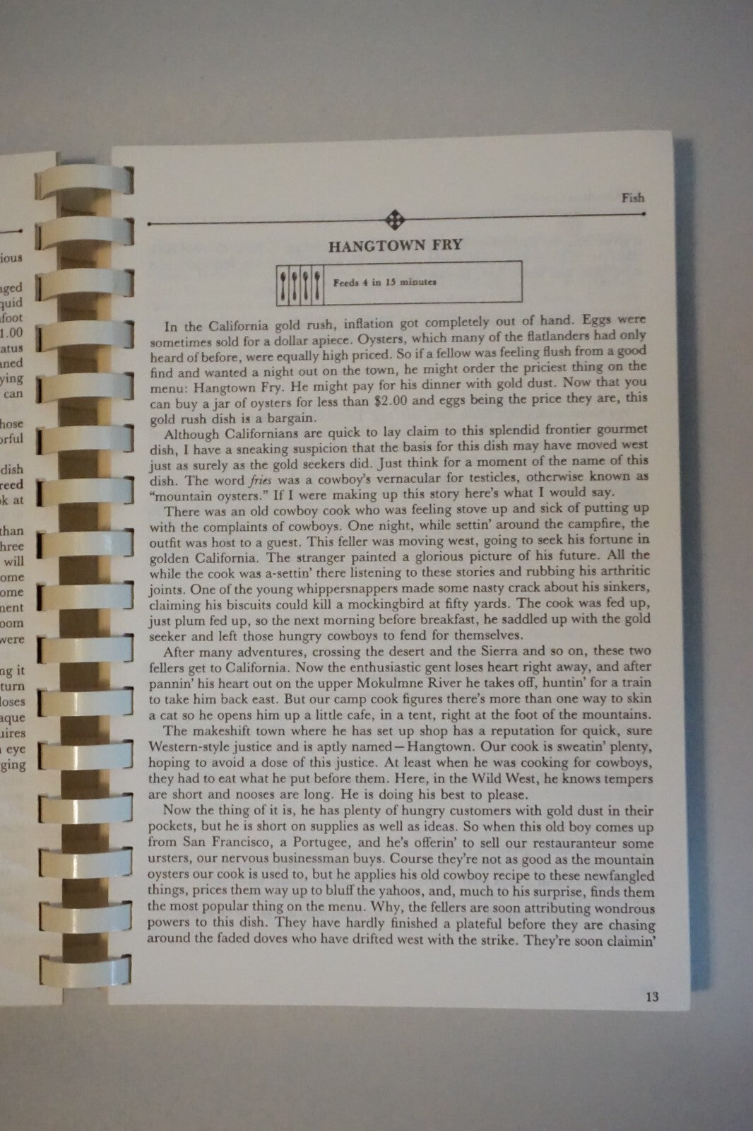 An American Gumbo Cookbook by Linda West Eckhardt 1983 Spiralbound