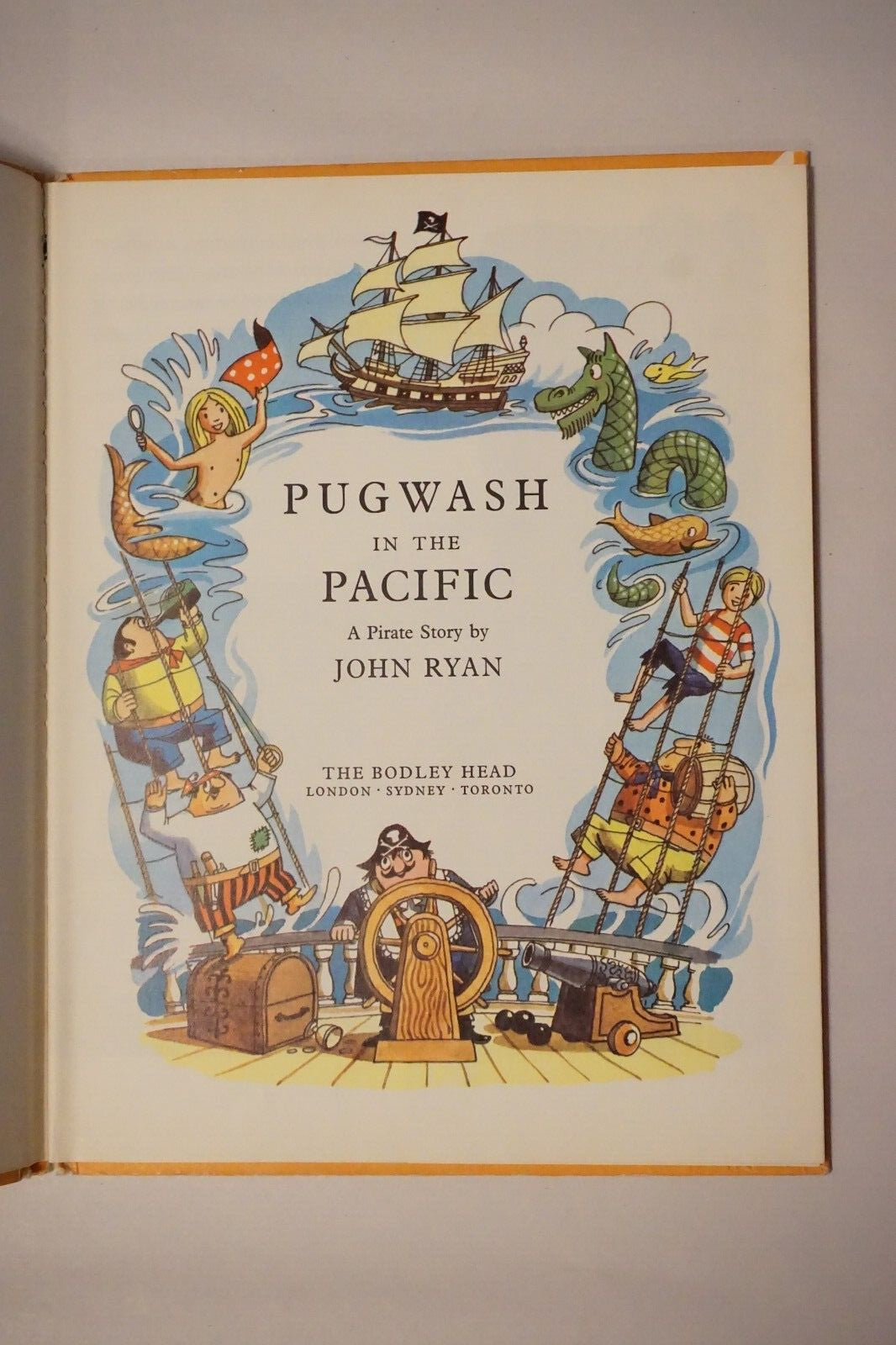 Pugwash In The Pacific by John Ryan 1973 1st Edition HC DJ
