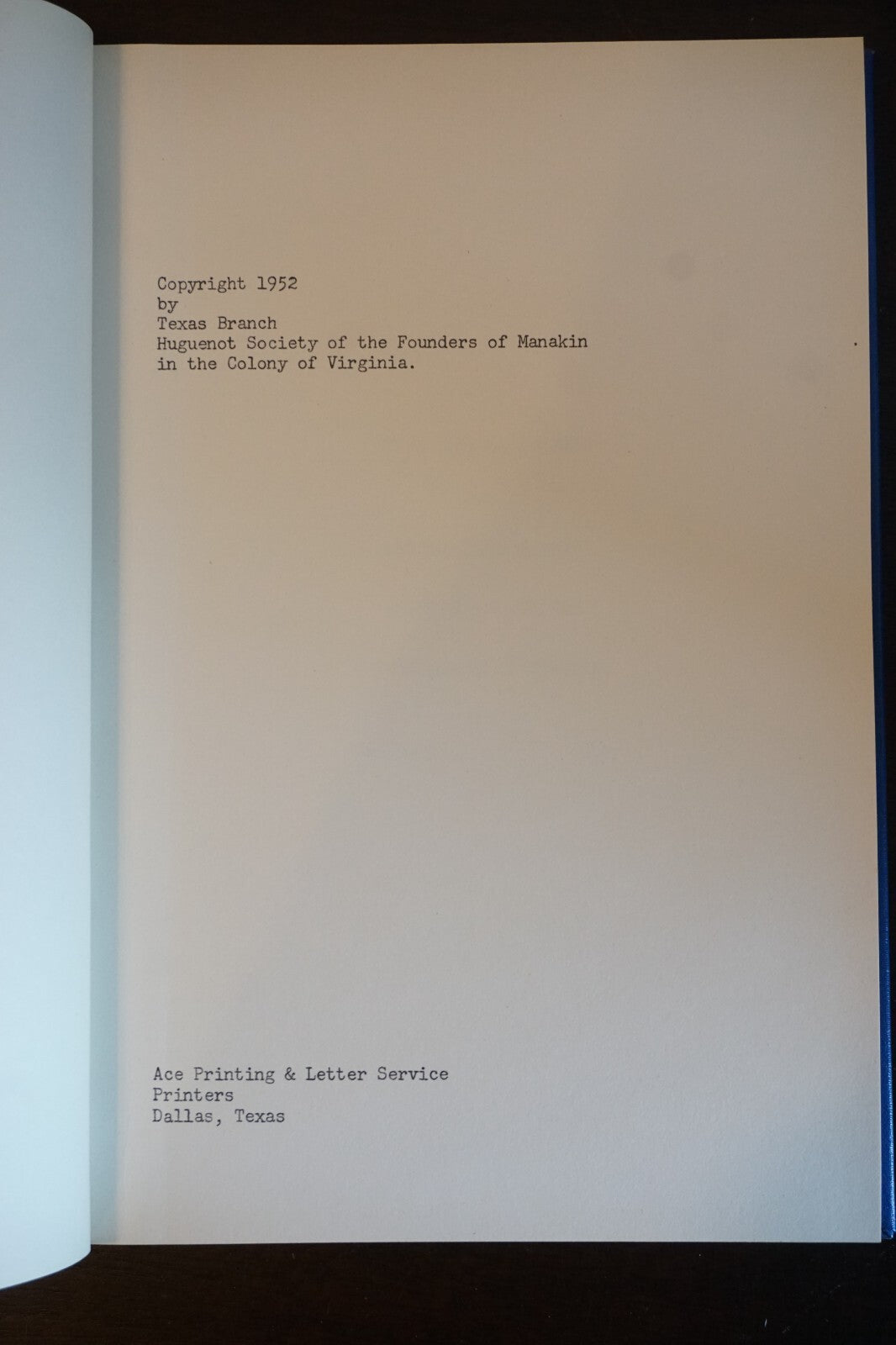 Texas Charter Members of The Huguenot Society Volume 1 1952