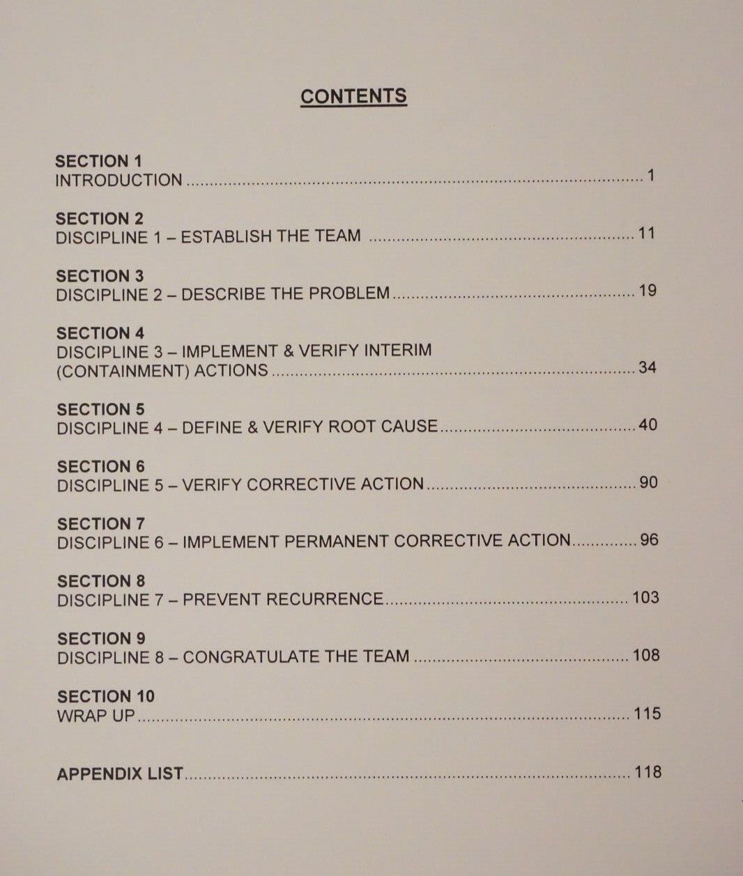 THE PIC Group - 8D Problem Solving and Root Cause Analysis 2002 Spiralbound