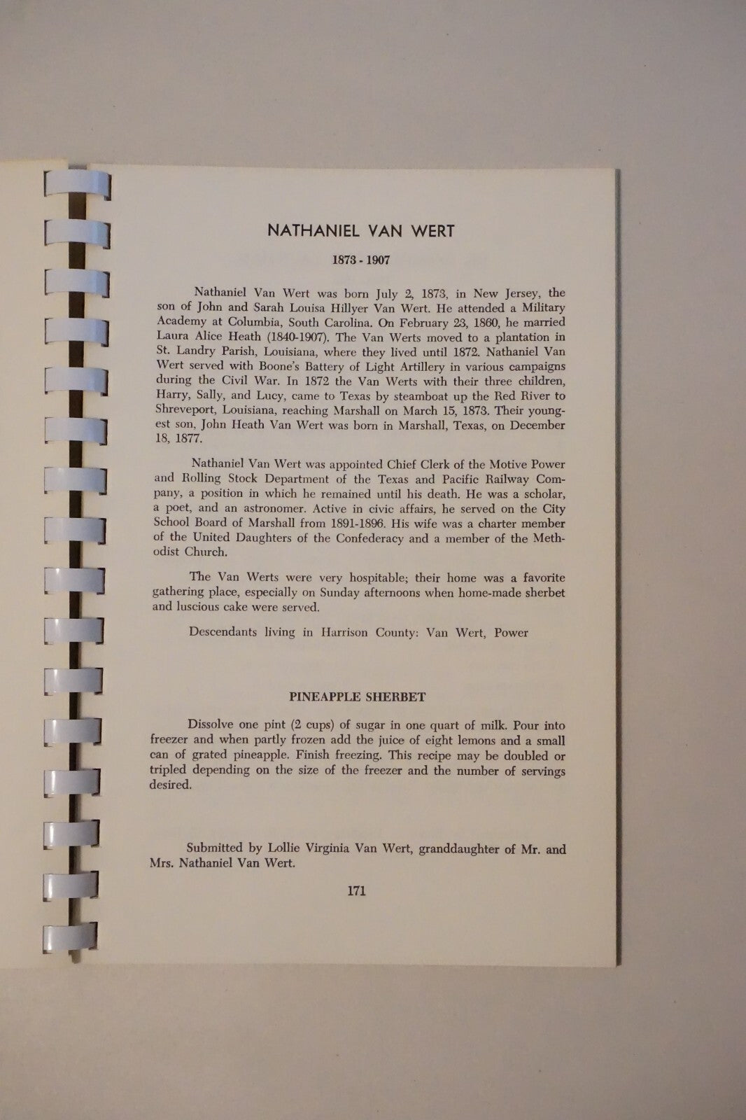 Harrison County, Texas Heritage Sketch and Cookbook 1971
