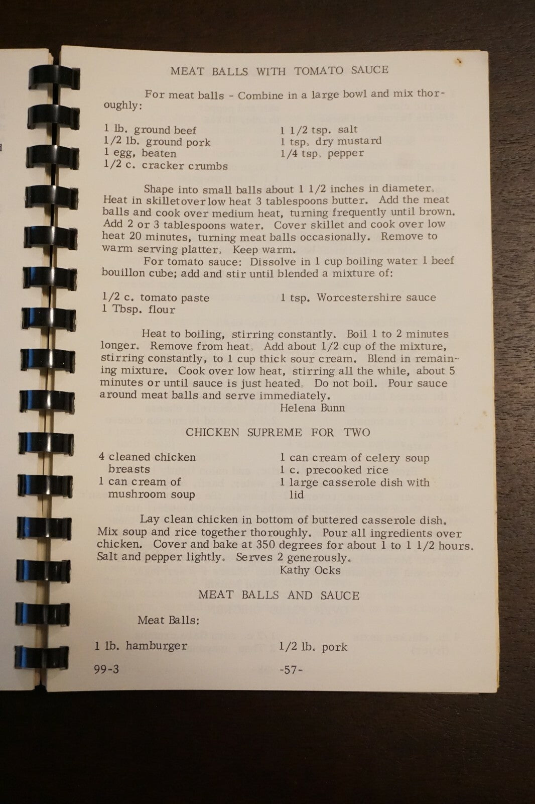Our Daily Bread Cookbook by Sisters Servants of Mary Child Kansas City, Kansas