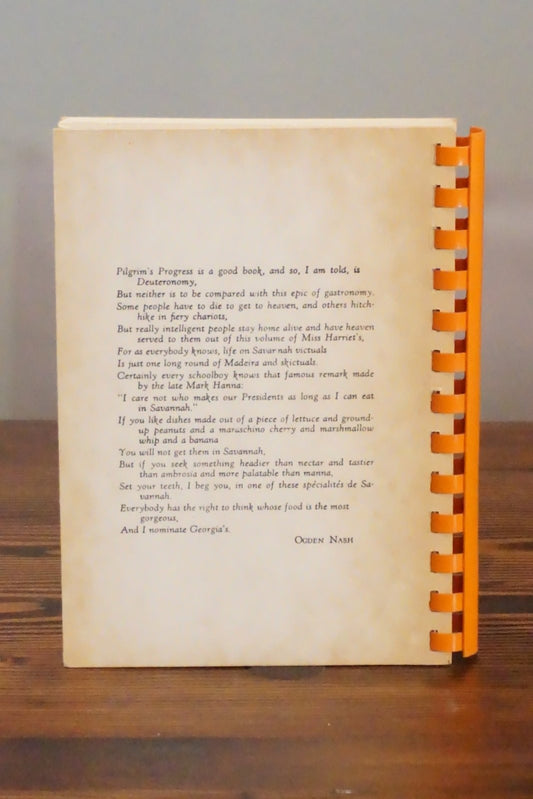 The Savannah Cook Book Harriet Ross Colquitt Colonial Publishers Comb