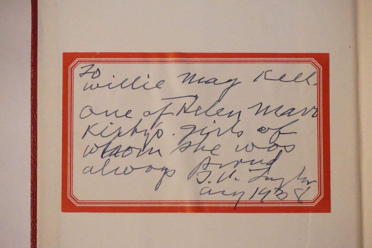 Fifty Years On Forty Acres by T.U. Taylor 1938 Signed Hardcover