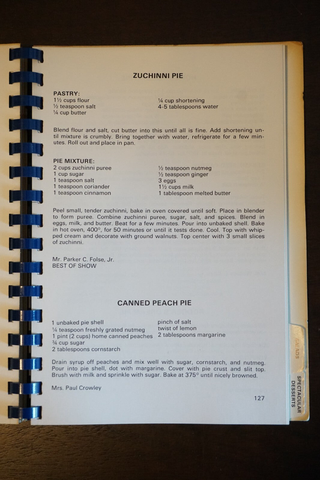 State Fair Of Texas Recipes Cookbook 1978 Spiralbound