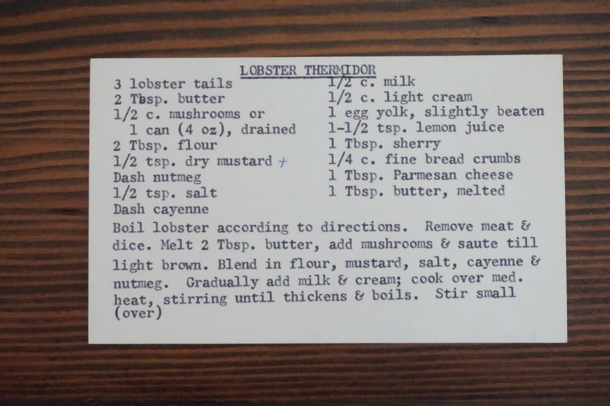 Recipe Collection of Approximately 210 Typed Seafood Recipes